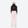 Women's 2-layer insulated ski suit - light pink snow pants, on-model back view, for cold-weather winter sports