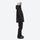 Women's waterproof 2L ski jacket and pants set - black jacket with black pants, for cold-weather winter sports