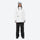 Women's waterproof 2L ski jacket and pants set - white jacket with black pants, for skiing and snowboarding
