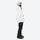 Women's breathable snow jacket with suspender pants - white jacket with black pants, for skiing and snowboarding