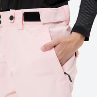 
                  
                    Women's waterproof 2L ski jacket and pants set - light pink snow pants, 2-layer waterproof breathable shell
                  
                