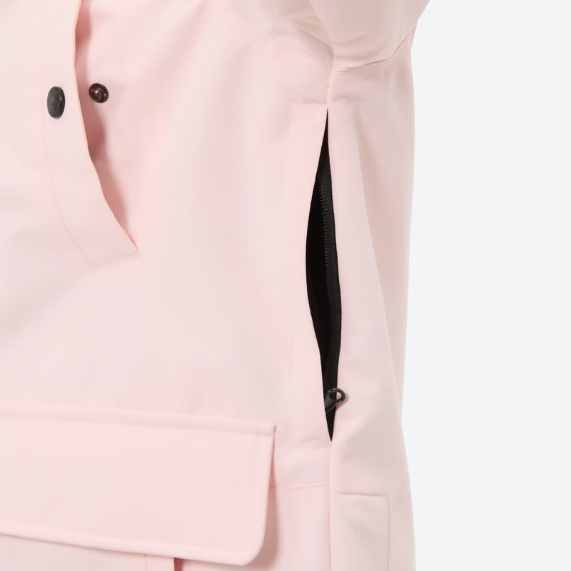 Women's waterproof 2L ski jacket and pants set - light pink, 2-layer waterproof breathable shell