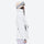 Women's waterproof 3L ski jacket and pants set - white jacket with lavender pants, for skiing and snowboarding