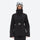 Women's waterproof 3L ski jacket and pants set - black, on-model front view, for skiing and snowboarding