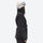 Women's waterproof 3L ski jacket and pants set - black, on-model side view, for cold-weather winter sports