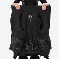 
                  
                    Women's waterproof 3L ski jacket and pants set - black, interior lining open flat detail, for snowy mountain travel
                  
                