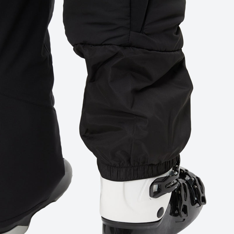Women's 3-layer snowboard jacket and bib pants - black, for resort and backcountry days