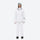 Women's 3-layer breathable ski suit - white jacket with white pants, for resort and cross-country days