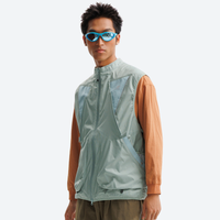 
                  
                    Unisex convertible snowboard jacket with reflective strips - mint vest with orange sleeves, for skiing and snowboarding
                  
                