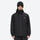 Men's 2-layer snowboard jacket and pants - black jacket, on-model front view, for resort and street wear