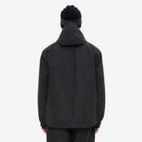 
                  
                    Men's 2-layer snowboard jacket and pants - black jacket, on-model back view, for skiing and snowboarding
                  
                