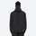 Men's 2-layer snowboard jacket and pants - black jacket, on-model back view, for skiing and snowboarding