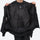 Unisex waterproof 2L snow jacket and pants - black, interior lining open flat detail, for skiing and snowboarding