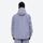Men's waterproof 2L snow jacket and pants series - lavender gray jacket, on-model back view, for skiing and snowboarding