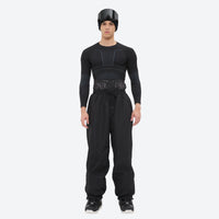 
                  
                    Men's waterproof 2L snow jacket and pants series - black snow pants with black top, for cold-weather winter sports
                  
                