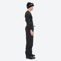 
                  
                    Men's minimalist breathable ski jacket set - black snow pants with black top, for powder days and winter commute
                  
                