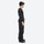 Men's minimalist breathable ski jacket set - black snow pants with black top, for powder days and winter commute