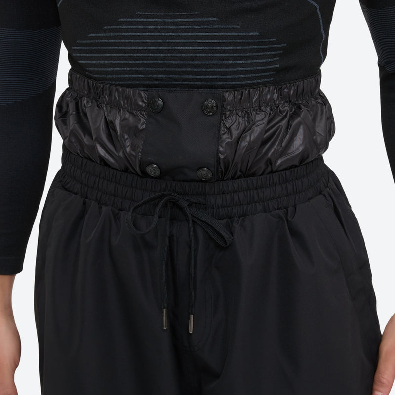 Unisex 2-layer snowboard jacket and pants - black snow pants, for skiing and snowboarding
