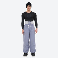 
                  
                    Men's 2-layer snowboard jacket and pants - lavender gray snow pants with black top, for powder days and winter commute
                  
                