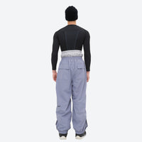 
                  
                    Men's 2-layer snowboard jacket and pants - lavender gray snow pants with black top, for resort and street wear
                  
                