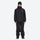 Men's 2-layer snowboard jacket and pants - black jacket with black pants, for skiing and snowboarding