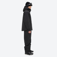 
                  
                    Men's minimalist breathable ski jacket set - black jacket with black pants, for powder days and winter commute
                  
                