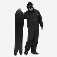 
                  
                    Men's waterproof 2L snow jacket and pants series - black jacket with black pants, for powder days and winter commute
                  
                
