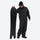 Men's waterproof 2L snow jacket and pants series - black jacket with black pants, for powder days and winter commute