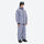 Men's 2-layer snowboard jacket and pants - lavender gray jacket with lavender pants, for skiing and snowboarding