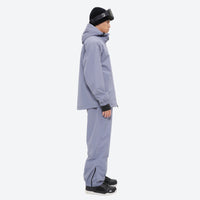 
                  
                    Men's waterproof 2L snow jacket and pants series - lavender gray jacket with lavender pants, for resort and street wear
                  
                