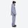 Men's waterproof 2L snow jacket and pants series - lavender gray jacket with lavender pants, for resort and street wear