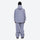 Men's minimalist breathable ski jacket set - lavender gray jacket with lavender pants, for powder days and winter commute