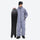 Men's waterproof 2L snow jacket and pants series - lavender gray jacket with lavender pants, on-model front holding snowboard