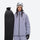 Breathable minimalist 2-layer ski jacket set - lavender jacket with lavender pants, for resort and street wear