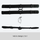Waterproof ski carry bag with brake straps - black ski travel bag strap set, for snow sports weekends