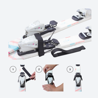 
                  
                    Waterproof ski carry bag with brake straps - black ski travel bag on skis, for travel and airport days
                  
                