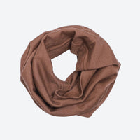 
                  
                    Warm merino neckwarmer for winter sports - brown merino wool neckwarmer tube, front product view, for skiing and snowboarding
                  
                