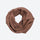 Warm merino neckwarmer for winter sports - brown merino wool neckwarmer tube, front product view, for skiing and snowboarding