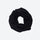 Warm merino neckwarmer for winter sports - black merino wool neckwarmer tube, front product view, for skiing and snowboarding