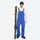 Men's minimalist bib snowboard pants with gaiters - blue bib snow pants, for powder and piste riding