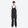 Men's breathable 3-layer suspender ski pants - black bib snow pants with white top, for cold-weather winter sports