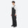 Men's minimalist bib snowboard pants with gaiters - black bib snow pants with white top, for skiing and snowboarding