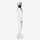 Women's breathable 3-layer suspender ski pants - white bib snow pants with white top, for skiing and snowboarding