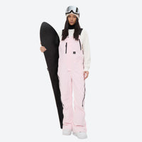 
                  
                    Women's waterproof 3L bib snow pants - pink bib snow pants, for cold-weather winter sports
                  
                