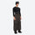 Men's breathable balloon snow pants set - coffee brown snow pants with black top, for skiing and snowboarding