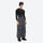 Men's 3-layer snowboard pants with jacket - gray snow pants with black top, on-model front view, for resort and street wear