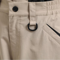 
                  
                    Men's breathable balloon snow pants set - tan snow pants, waist ring close-up detail, for skiing and snowboarding
                  
                