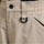 Men's breathable balloon snow pants set - tan snow pants, waist ring close-up detail, for skiing and snowboarding