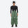 Men's waterproof 3L snow pants and jacket series - sage green snow pants with black top, for cold-weather winter sports