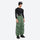 Men's breathable balloon snow pants set - sage green snow pants with black top, for skiing and snowboarding